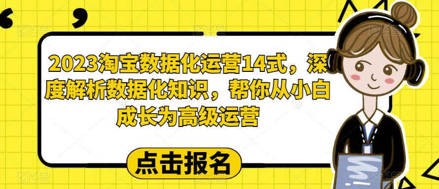 4821-20230709-2023淘宝数据化运营14式，深度解析数据化知识，帮你从小白成长为高级运营