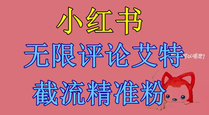 5046-20230721-小红书无限评论艾特截流精准粉（软件+教程）