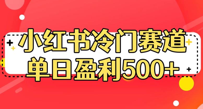 5230-20230729-小红书冷门赛道，单日盈利500+【揭秘】