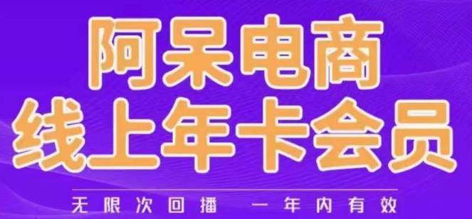 5284-20230731-阿呆电商线上年会员，阿呆电商干货分享（更新中）】