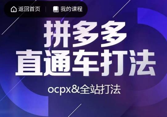 5640-20230810-互力·拼多多直通车打法，ocpx&全站打法