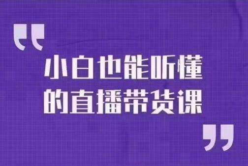 5814-20230817-大威本威·小白也能听懂的直播带货课，玩转直播带货，轻松出单