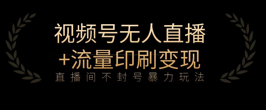 5898-20230820-全网首发视频号不封号无人直播暴利玩法+流量印刷机变现，日入1000+【揭秘】