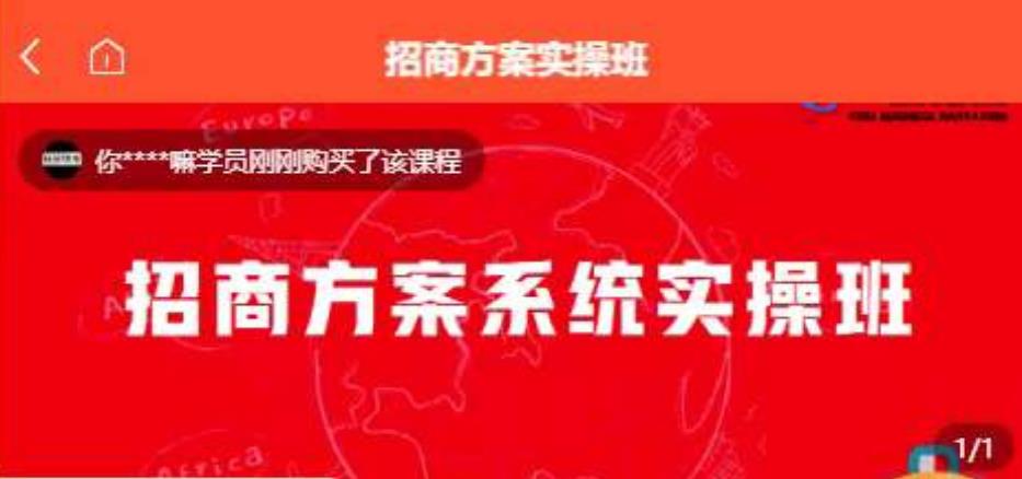 6013-20230826-【一度招商】招商方案系统实操班 价值1980元