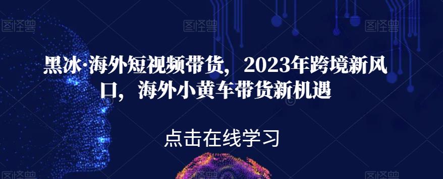 6355-20230905-黑冰·海外短视频带货，2023年跨境新风口，海外小黄车带货新机遇】