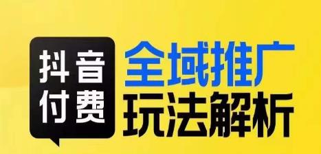 6458-20230908-抖音付费全域推广玩法解析，抓住平台红利，小付费撬动大流量