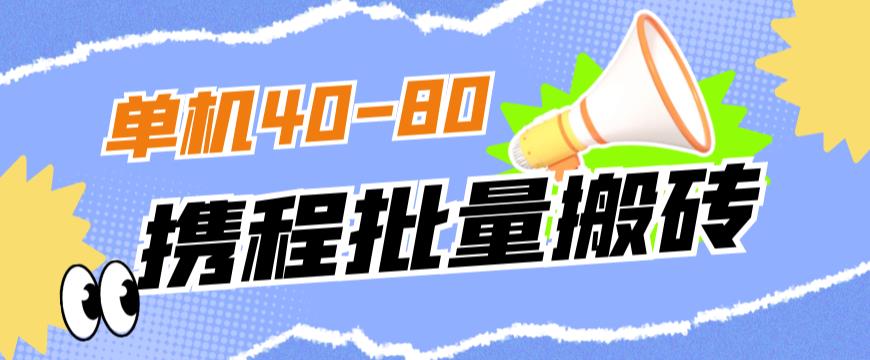 6593-20230913-外面收费698的携程撸包秒到项目，单机40-80可批量