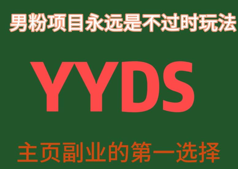 6601-20230913-YYDS男粉项目永远是不过时玩法，主业副业的第一选择【揭秘】【