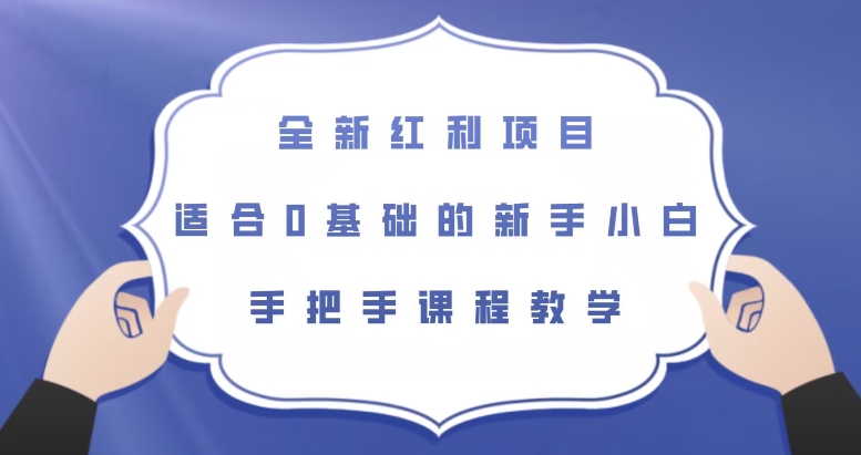 7095-20230928-全新红利项目，适合0基础的新手小白，手把手课程教学【揭秘】