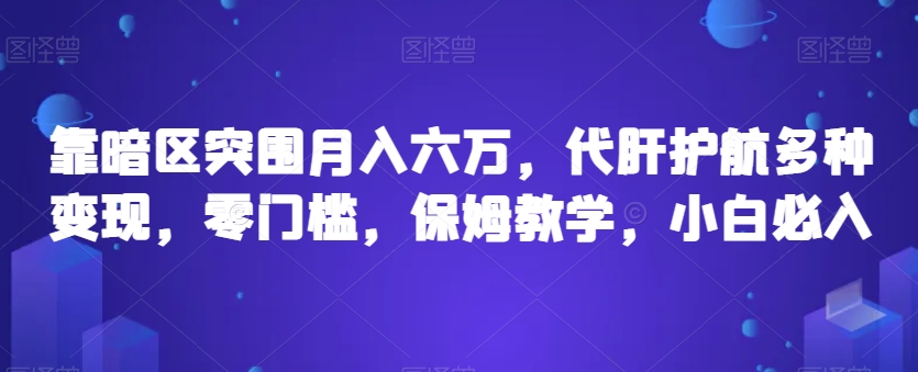 7306-20231008-靠暗区突围月入六万，代肝护航多种变现，零门槛，保姆教学，小白必入【揭秘】