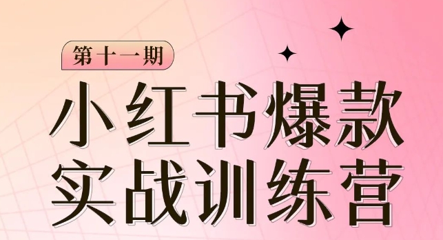 8005-20231103-小红书博主爆款训练营第11期，手把手教你从0-1做小红书，从定位到起号到变现