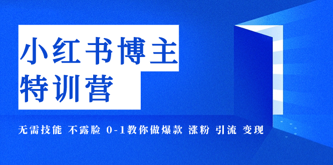 D59.小红书训练营第11期（花生的书桌）⭐（7728期）小红书博主爆款特训营-11期 无需技能 不露脸 0-1教你做爆款 涨粉 引流 变现