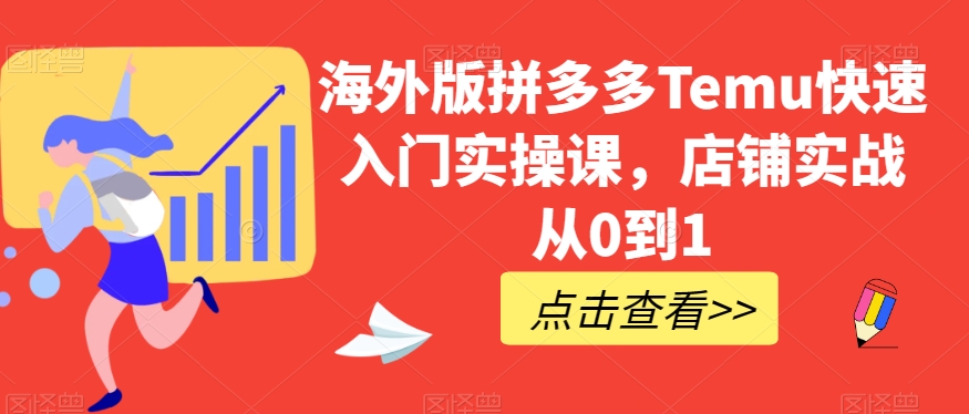 8190-20231115-海外版拼多多Temu快速入门实操课，店铺实战从0到1