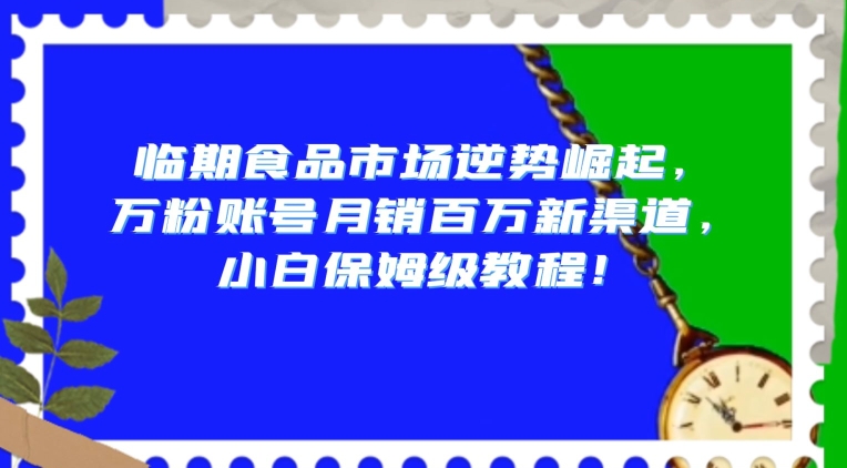 9692-20231229-临期食品市场逆势崛起，万粉账号月销百万新渠道，小白保姆级教程【揭秘】