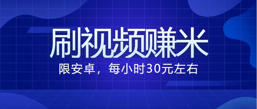 【长期项目】刷视频赚米