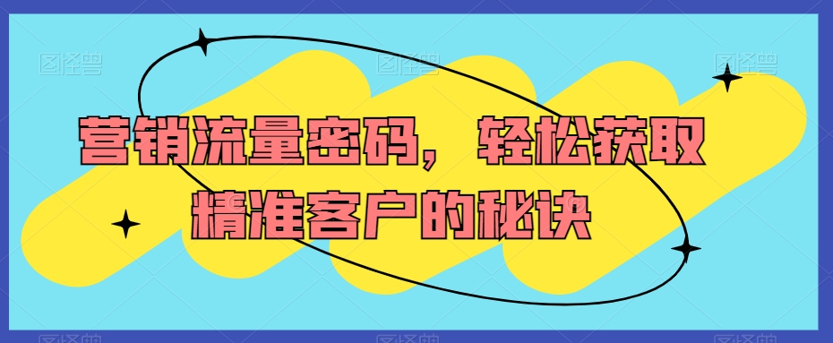 005-20240201-营销流量密码，轻松获取精准客户的秘诀