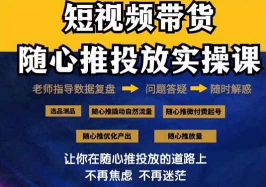 236-20240222-2024好物分享随心推投放实操课，随心推撬动自然流量微付费起号优化产出⭐2024好物分享随心推投放实操课，随心推撬动自然流量/微付费起号/优化产出