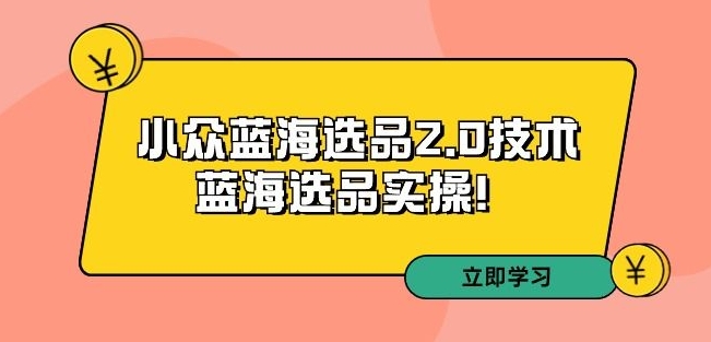 027-20240302-拼多多培训第33期：小众蓝海选品2.0技术-蓝海选品实操⭐拼多多培训第33期：小众蓝海选品2.0技术-蓝海选品实操！