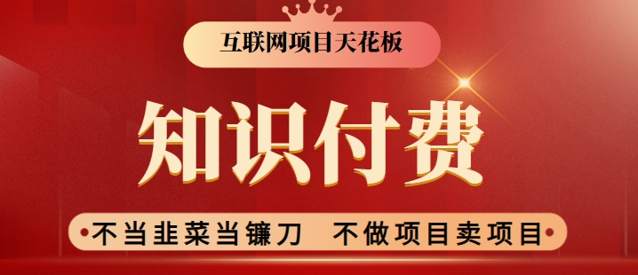 138-20240310-2024互联网项目天花板，新手小白也可以通过知识付费月入10W，实现财富自由【揭秘】