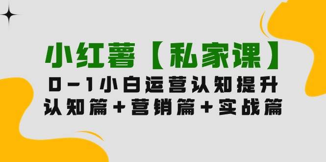 （9910期）小红薯【私家课】0-1玩赚小红书内容营销，认知篇+营销篇+实战篇（11节课）⭐小红薯【私家课】0-1玩赚小红书内容营销，认知篇 营销篇 实战篇（11节课）