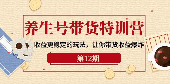 （10110期）养生号带货特训营【12期】收益更稳定的玩法，让你带货收益爆炸⭐养生号带货特训营【12期】收益更稳定的玩法，让你带货收益爆炸-9节直播课