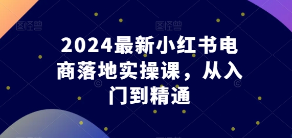 080-20240508-2024最新小红书电商落地实操课，从入门到精通