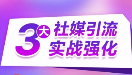 193-20240517-3大社媒引流实战强化，多渠道站外引流，高效精准获客，订单销售额翻倍增长