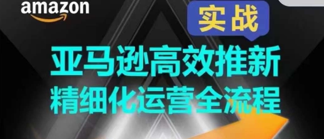 188-20240517-亚马逊高效推新精细化运营全流程，全方位、快速拉升产品排名和销量⭐亚马逊高效推新精细化运营全流程，全方位、快速拉升产品排名和销量!