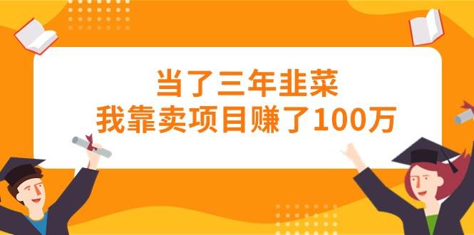 当了三年韭菜我靠卖项目赚了100万