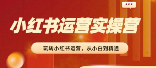 222-20240621-2024小红书运营实操营，​从入门到精通，完成从0~1~100⭐2024小红书运营实操营，?从入门到精通，完成从0~1~100