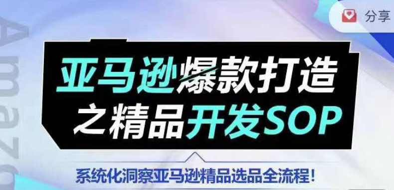 228-20240622-【训练营】亚马逊爆款打造之精品开发SOP，系统化洞察亚马逊精品选品全流程