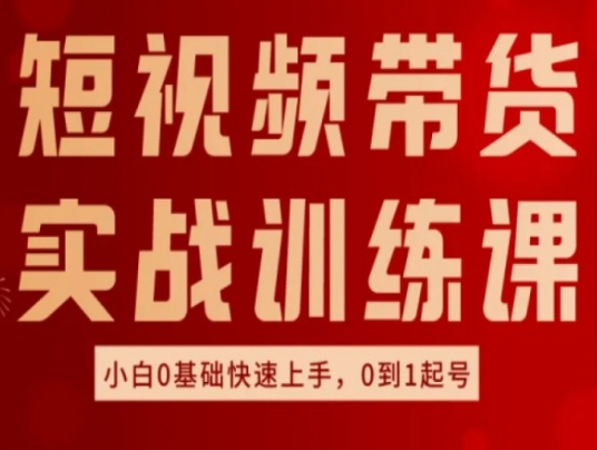 017-20240702-短视频带货实战训练课，好物分享实操，小白0基础快速上手，0到1起号