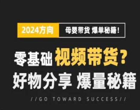 018-20240702-短视频母婴赛道实操流量训练营，零基础视频带货，好物分享，爆量秘籍