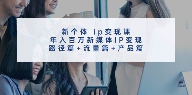 新个体 ip变现课，年入百万新媒体IP变现，路径篇 流量篇 产品篇