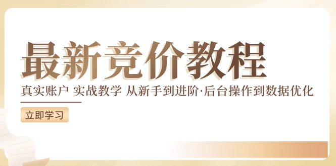 085-20240806-竞价教程：真实账户 实战教学 从新手到进阶·后台操作到数据优化