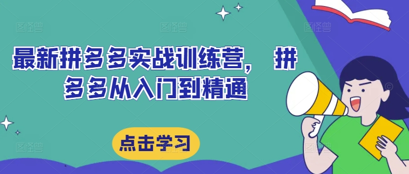 299-20240824-最新拼多多实战训练营， 拼多多从入门到精通⭐最新拼多多实战训练营，?拼多多从入门到精通