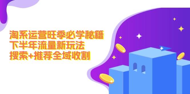 下半年旺季新品从0到1全流程（2024年8月）⭐淘系运营旺季必学秘籍：下半年流量新玩法：搜索 推荐全域收割（无水印）