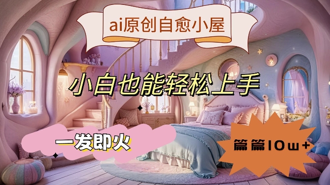 365-20240831-ai原创治愈小屋，小白也能轻松上手，一发即火，篇篇10w+【揭秘】