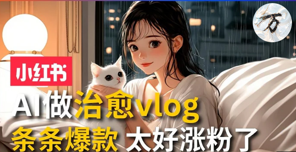 AI治愈系vlog动画视频，小红书7天 涨粉破千，商单报价1500+，0成本制作，日入2000+，有手就会⭐AI治愈系vlog动画视频，小红书7天 涨粉破千，商单报价1500 ，0成本制作