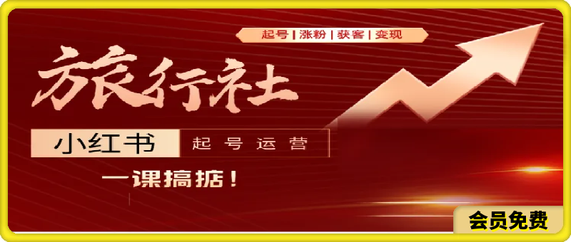 0702从起号到变现_旅行社小红书起号运营⭐从起号到变现|旅行社小红书起号运营