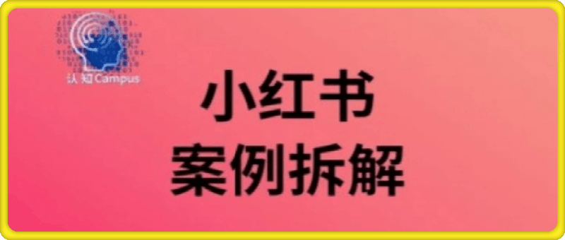 0808-小红书案例拆解，深度解读小红书40万粉