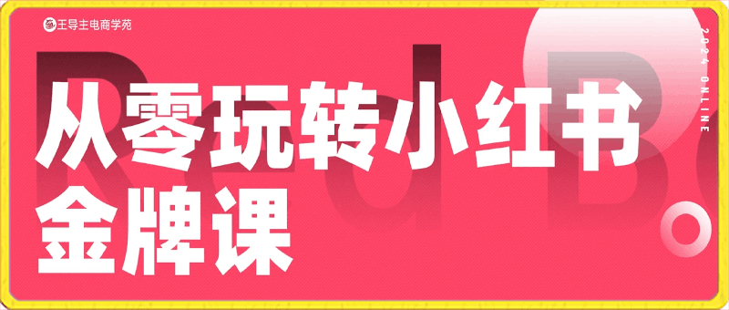 0413王导主·小红书电商运营实操课