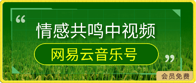 0429情感共鸣中视频网易云音乐号，每天两小时月入过万，适合宝妈、大学生