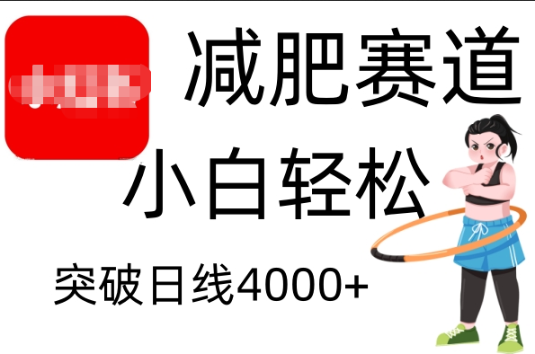 小红书减肥赛道，小白轻松日利润4000+⭐小hong.书减肥赛道，小白轻松日利润4000