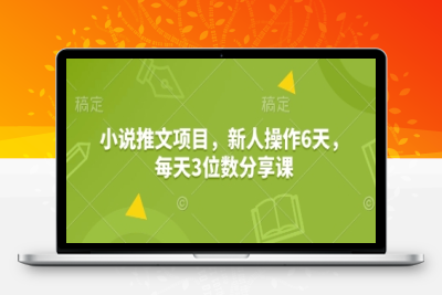2652-220-20250119-小说推文项目，新人操作6天，每天3位数分享课
