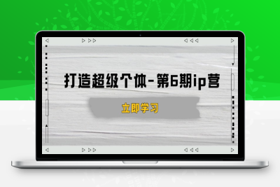 3980-打造 超级个体-第6期⭐打造 超级个体-第6期ip营：商业认知,产品设计,成交演练,解决知识变现难题