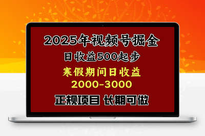 寒假（2025年）掘金项目⭐寒假期间一天收益2000 ，小白一天就能上手