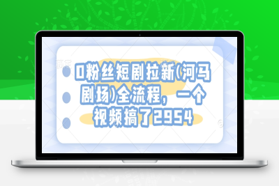 4135-001-20250201-0粉丝短剧拉新(河马剧场)全流程，一个视频搞了2954