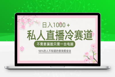 私人项目日收益1000＋⭐98%人不知道的音浪变现法