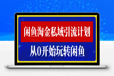 0209-闲鱼淘金私域引流计划，从0开始玩转闲鱼，副业也可以挣到全职的工资